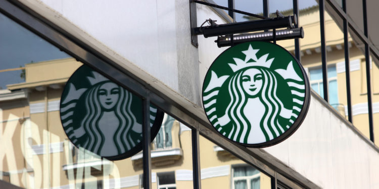 Starbucks Sign in Monaco, La Condamine